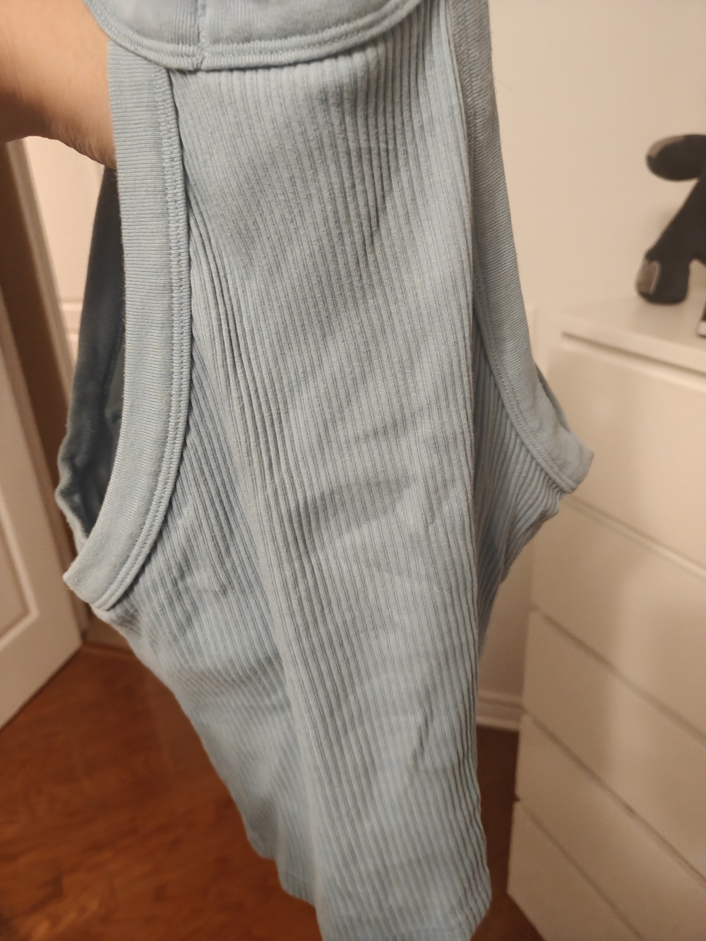 Uniqlo Ribbed Light Blue Tank Top - Picture 3 of 3